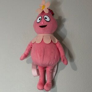 Yo Gabba Gabba Foofa Plush Backpack Pink